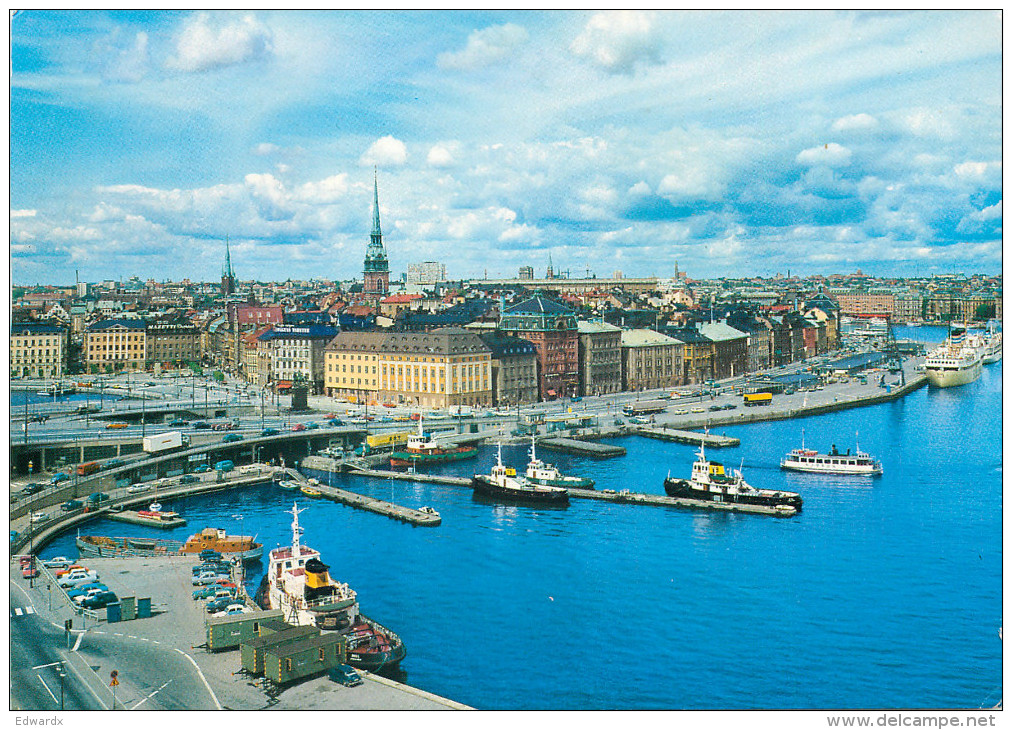 Skeppsbron, Stockholm, Sweden Postcard Posted 1989 Meter - Sweden