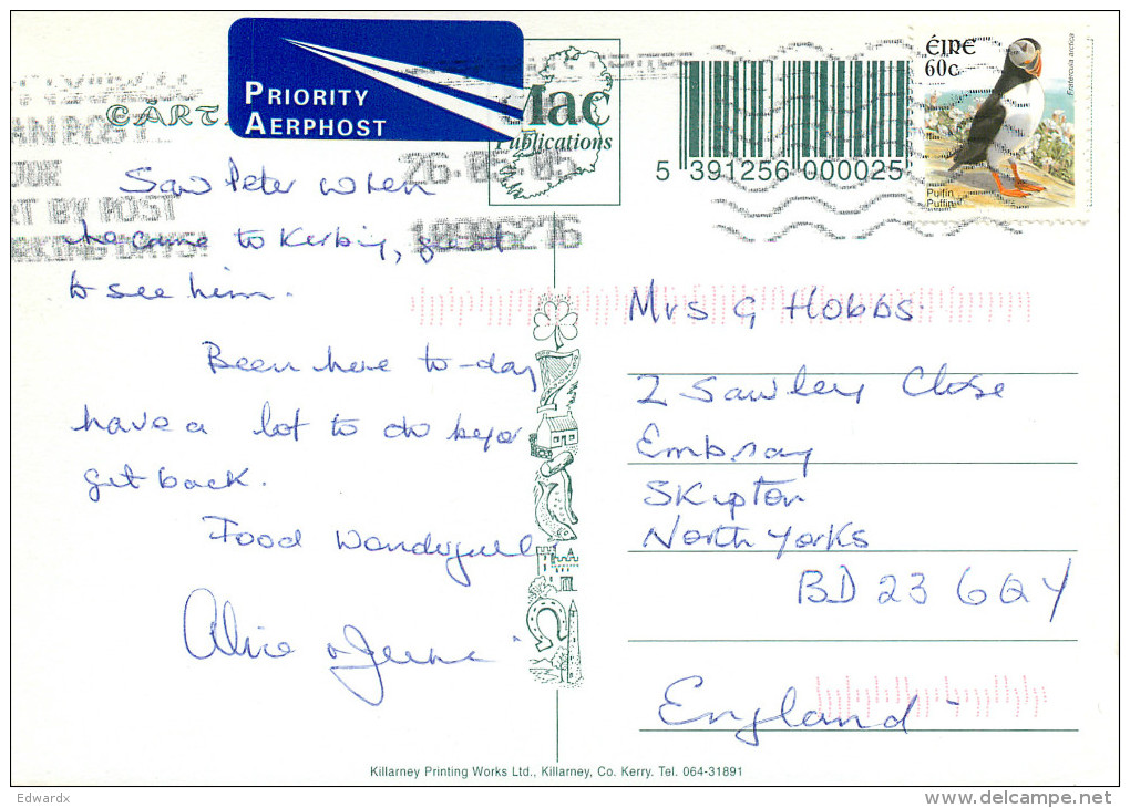 Killorglin, Kerry, Ireland Postcard Posted 2005 Stamp - Kerry