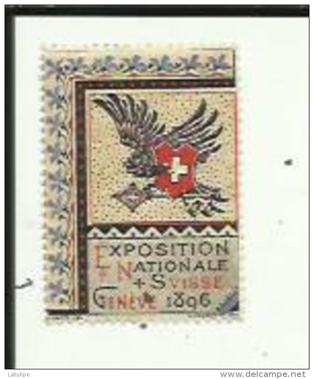 1 Timbre Publicitaire De L'Exposition  Nationale Suisse A Geneve  En 1896  Neuf - Unused Stamps