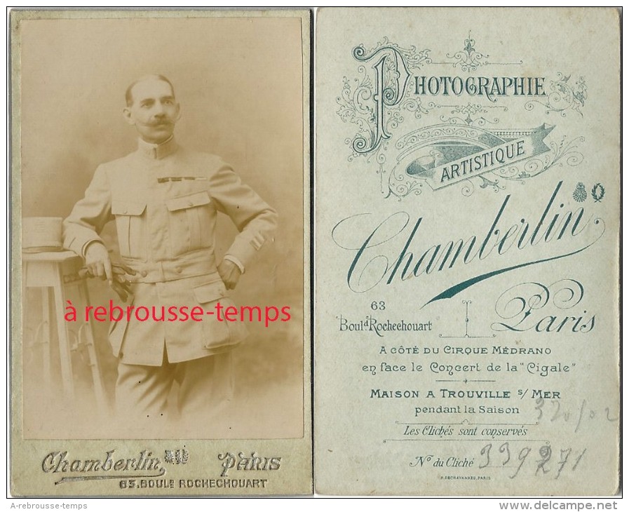 CDV Militaire Du 27e Régiment-pâle-photo Chamberlin à Paris - Guerre, Militaire