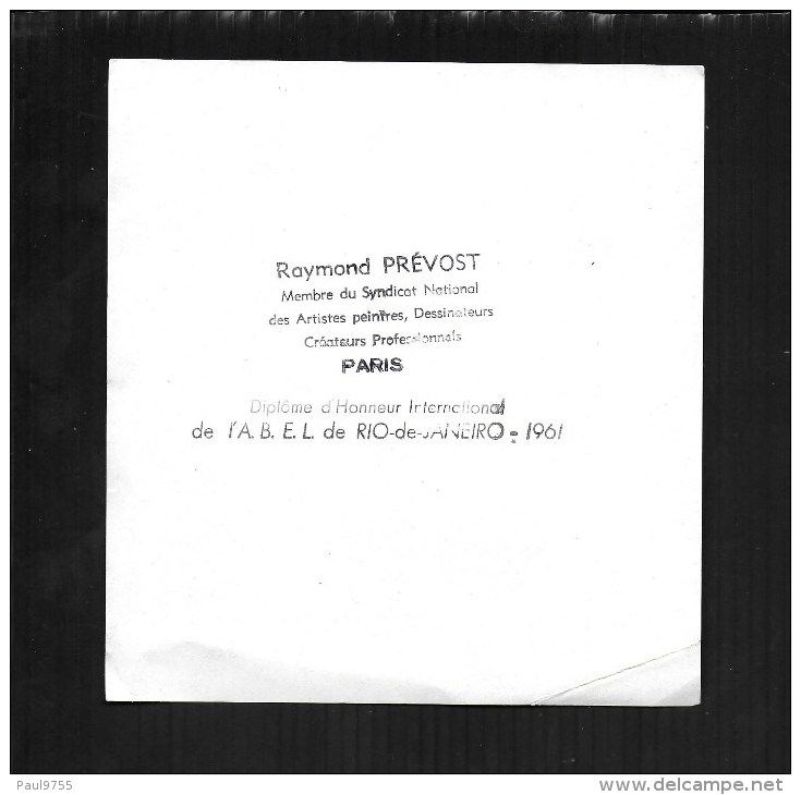 EX-LIBRIS TARO SHIMO PAR RAYMOND PREVOST 2 SCANS - Bookplates