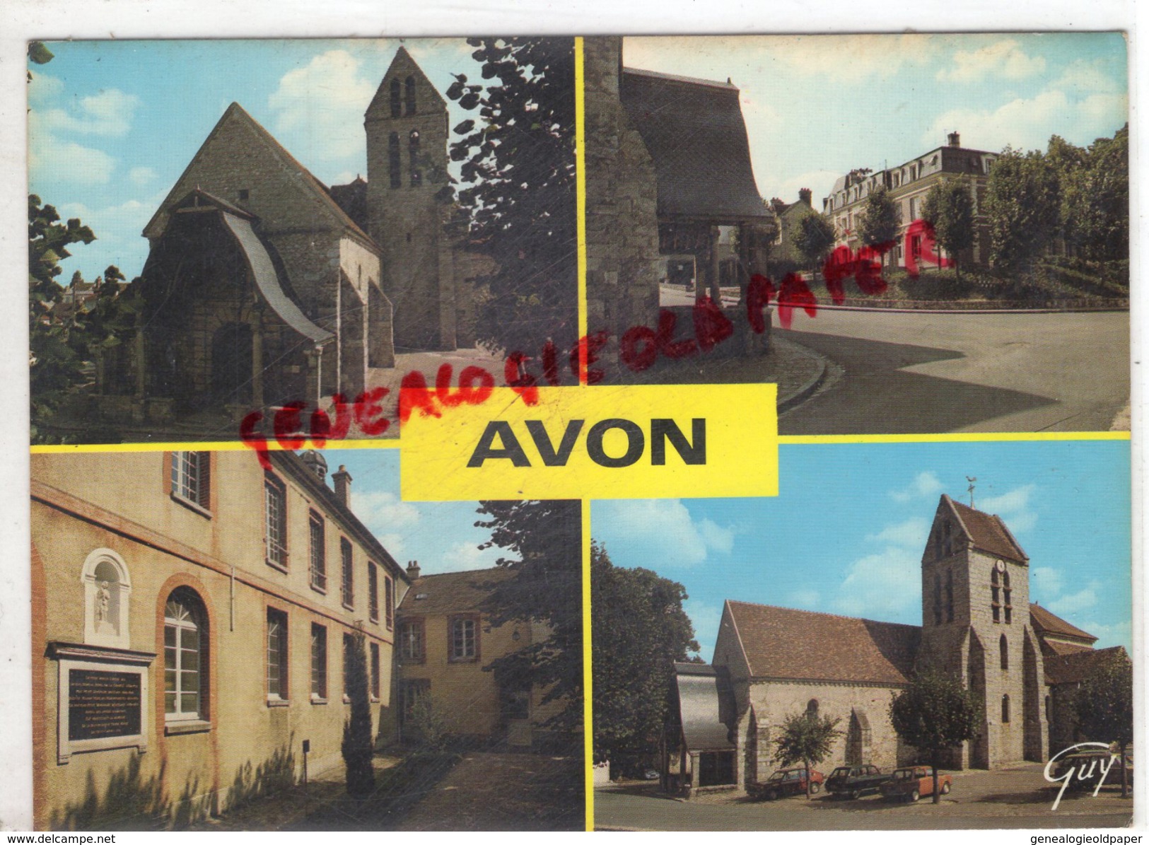 77 - AVON - L' EGLISE PAROISSIALE- VIEUX MOULIN- - Avon