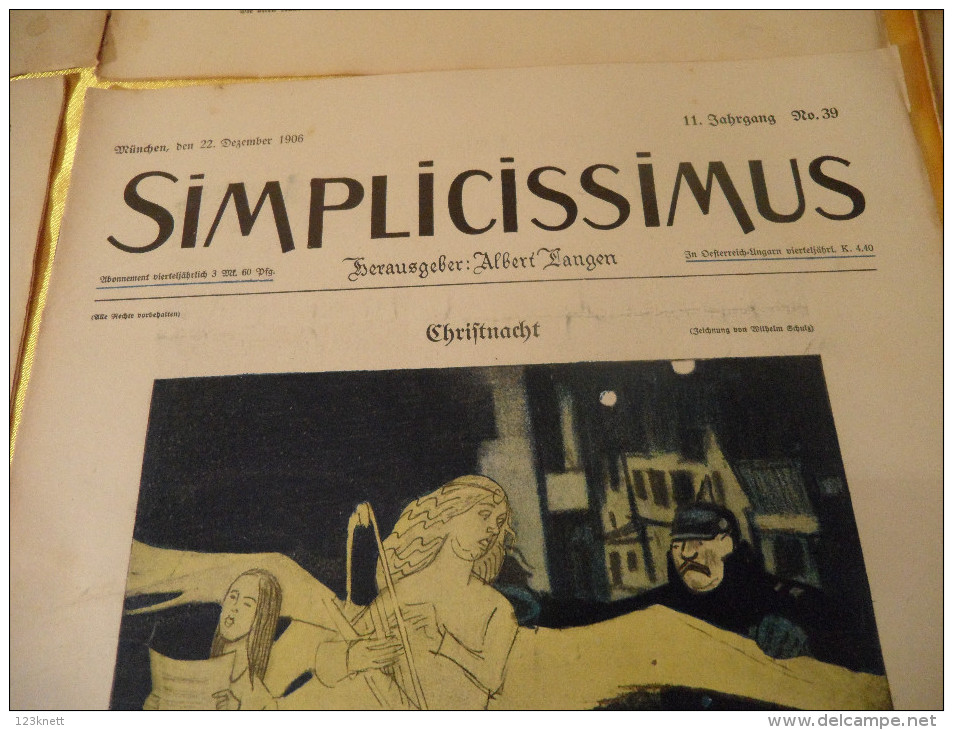 12 Zeitschriften SIMPLICISSIMUS Aus Dem Jahre 1906 - Sonstige & Ohne Zuordnung