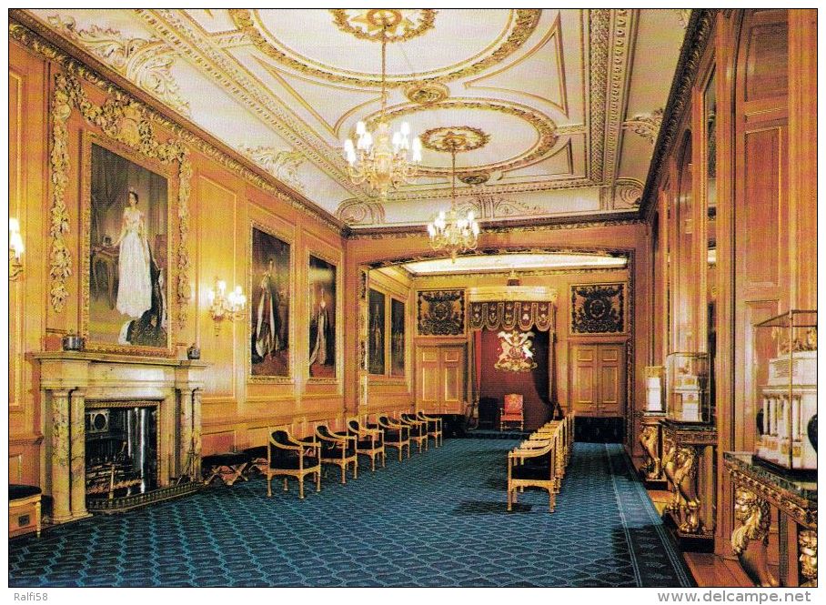 1 AK England * Windsor Castle - The Garter Throne Room * - Windsor Castle