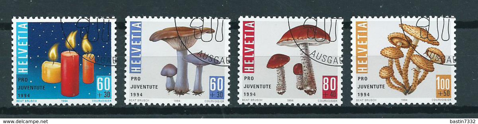 1994 Switzerland Complete Set Pilze,mushrooms,Pro Juventute Used/gebruikt/oblitere - Gebruikt