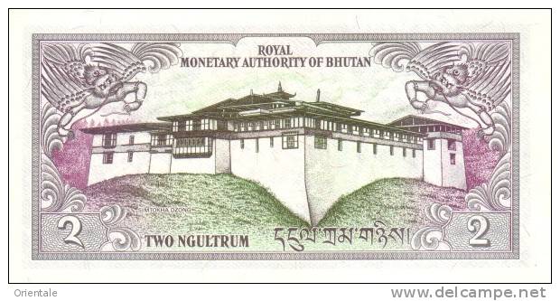 BHUTAN P. 13 2 N 1986 UNC - Bhután