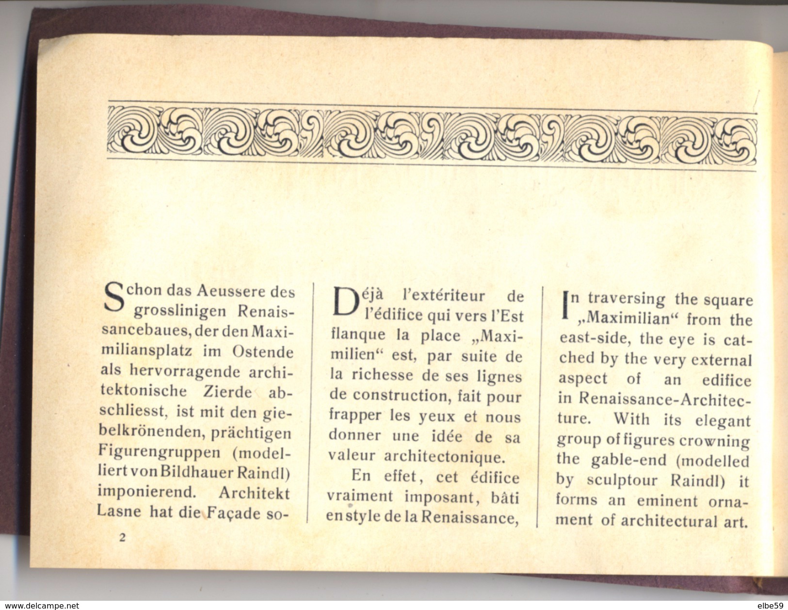 Führer Und Andenken An Das Café-Restaurant Luitpold Und Wein-Restaurant Français München, 1902 - Altri & Non Classificati