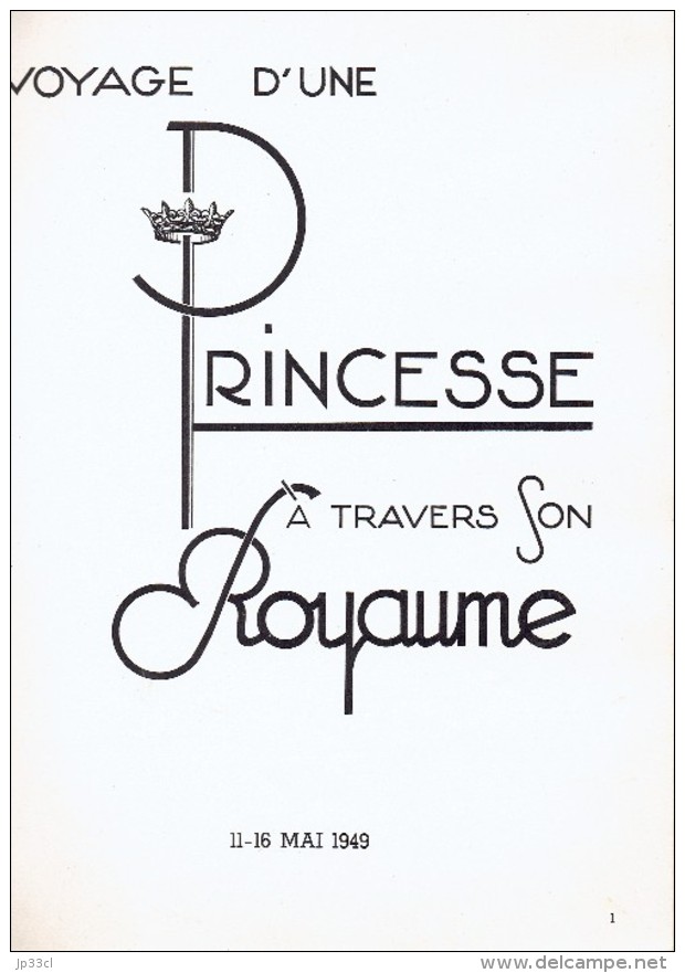 Joséphine Charlotte (Luxembourg) Voyage D'une Princesse à Travers Son Royaume 11/16 Mai 1949 Par Isy Brachot - Andere & Zonder Classificatie