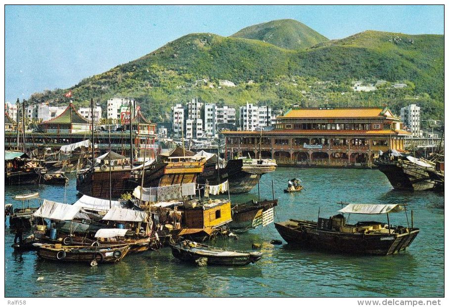 1 AK Hongkong * Floating Restaurants Im Hafen Von Aberdeen In Hong Kong * - Chine (Hong Kong)