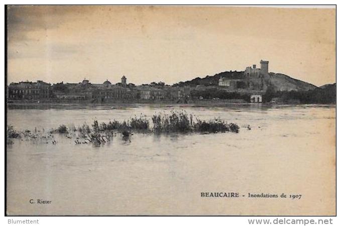 CPA Beaucaire GARD Non Circulé Inondations - Beaucaire