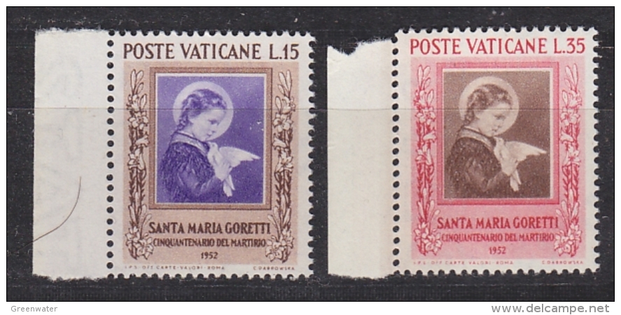 Vatican City 1953 Goretti 2v  (+margin) ** Mnh (33395B) - Ongebruikt