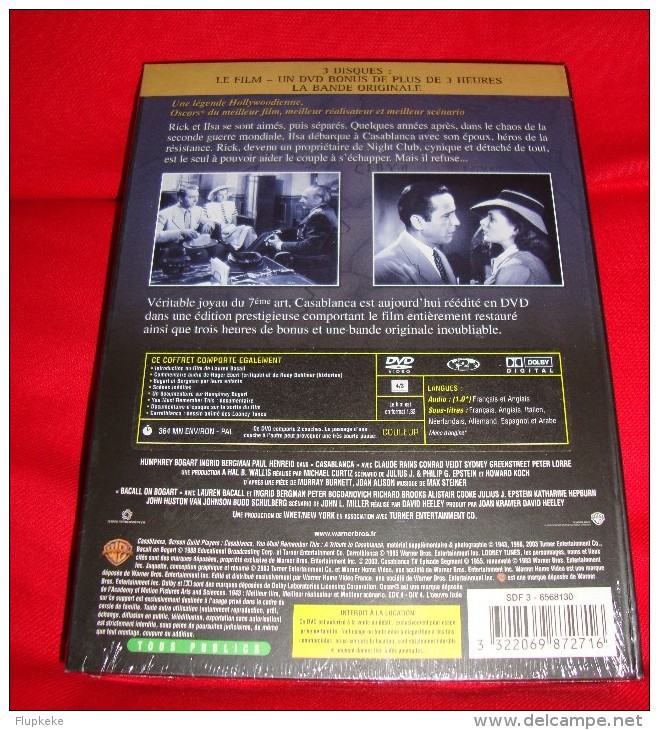 Dvd Zone 2 Casablanca Édition Limitée Collector 2 Dvd Warner Neuf - Classiques
