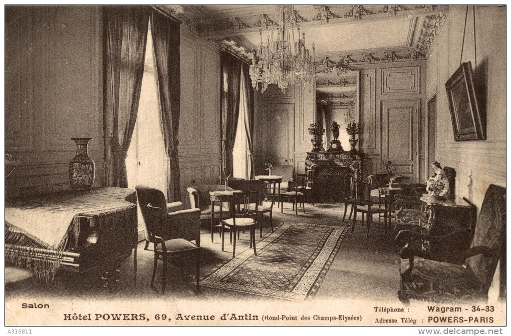 HOTEL POWERS  AVENUE D ANTIN - Cafés, Hoteles, Restaurantes