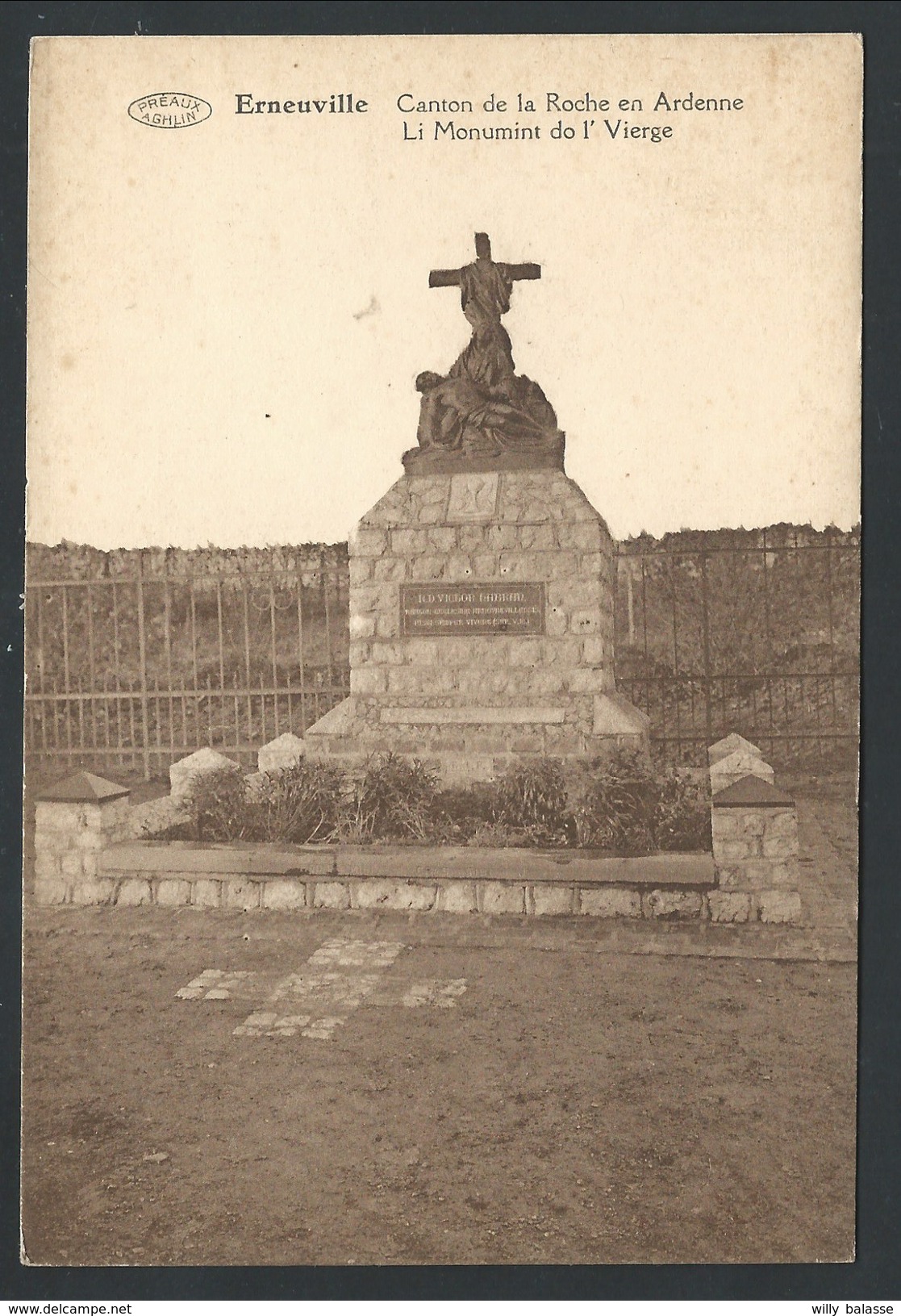 +++ CPA - ERNEUVILLE - Canton De La Roche En Ardenne - "Li Monumintdo L'Vierge" // - Tenneville