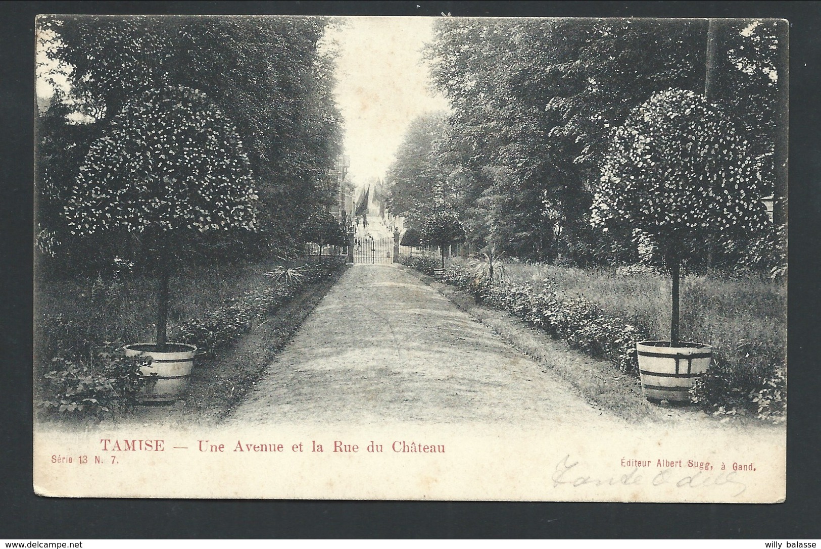 +++ CPA - TAMISE - TEMSE - Une Avenue Et La Rue Du Château - Albert Sugg Série 13 N° 7  // - Temse