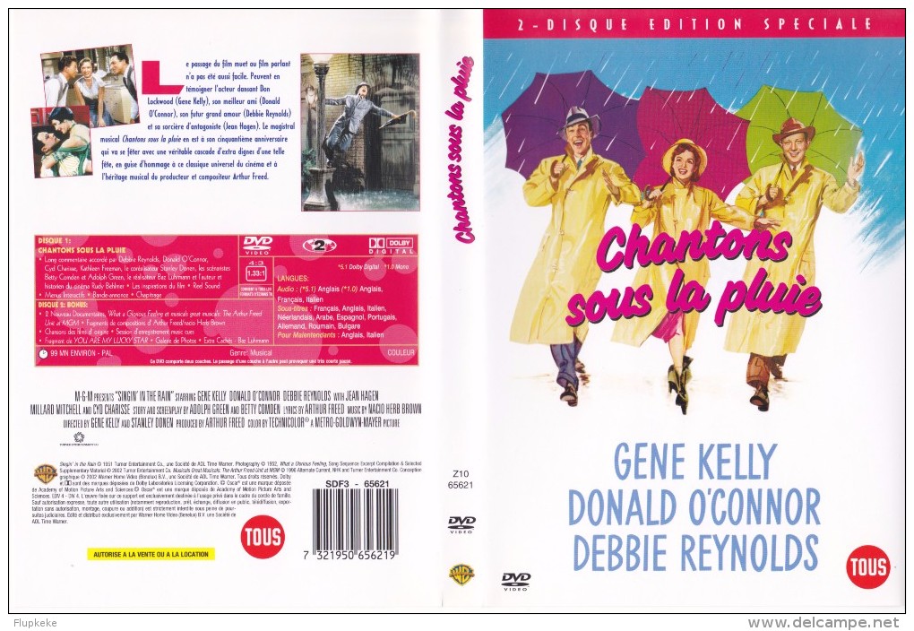 Dvd Zone 2 Chantons Sous La Pluie Édition Spéciale Collector 2 Disques Warner - Musicals