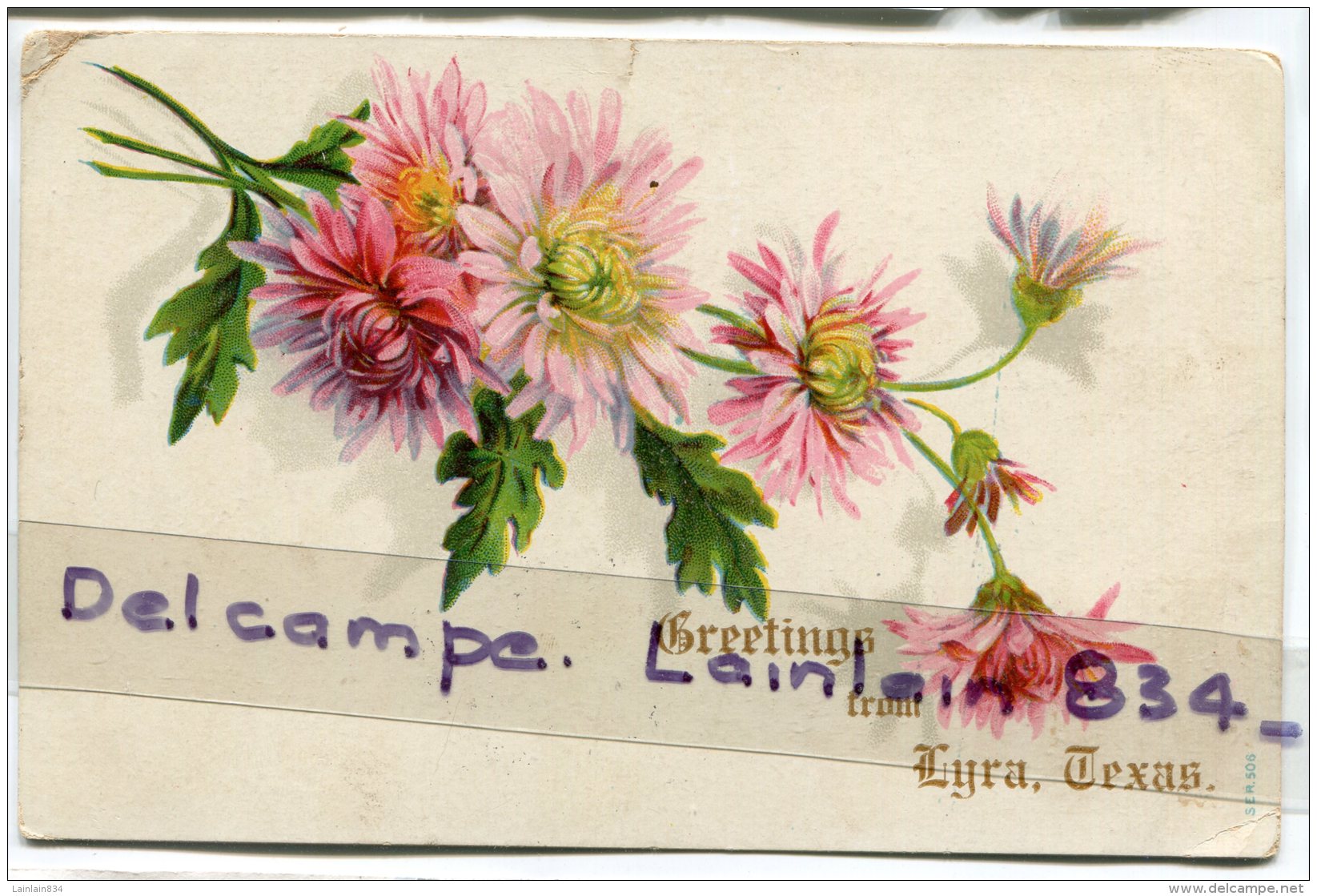 - Greetings From Lyra - Texas, Flowers, Rare, Splendide, Stamps, 1920, écrite, BE, Scans. . - Autres & Non Classés