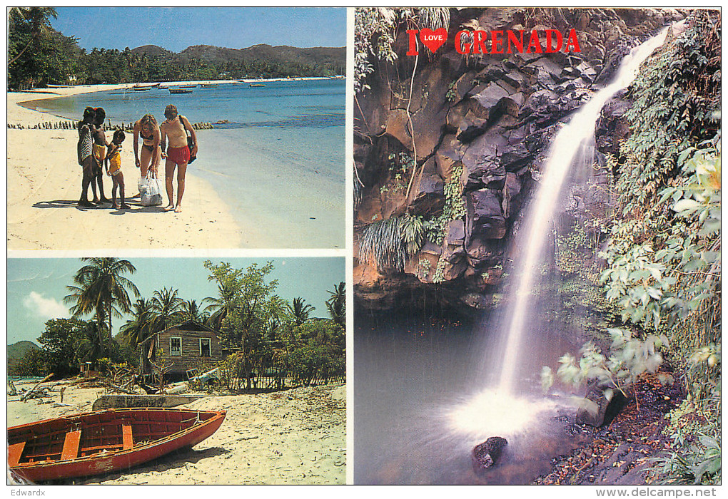 Anadale Fall, Grenada Postcard - Grenada