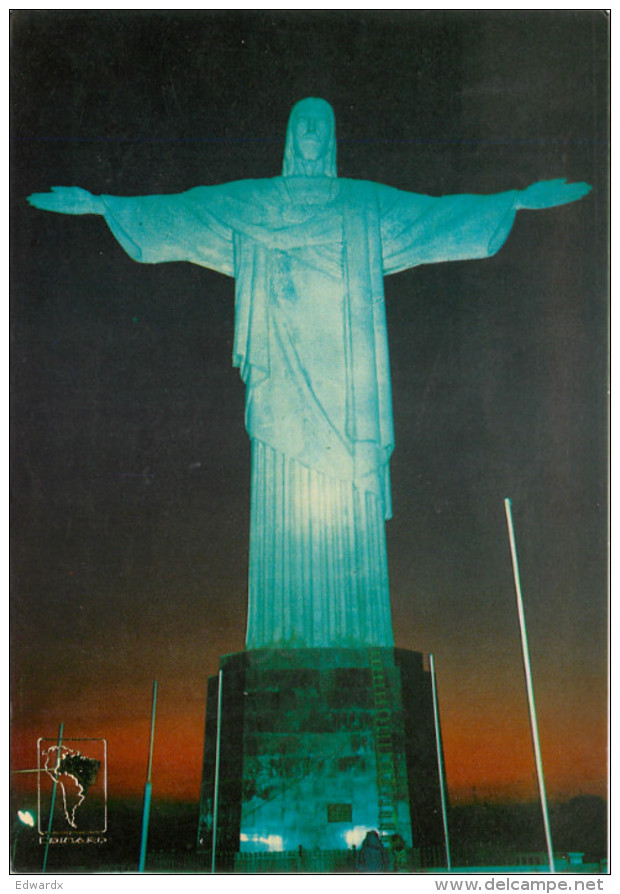 Cristo Redentor, Rio De Janeiro, Brazil Postcard Unposted - Rio De Janeiro