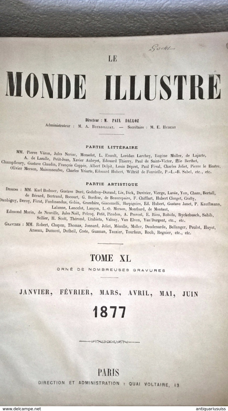 Le Monde Illustré - Année 1877 - 52 Numéros - Histoire