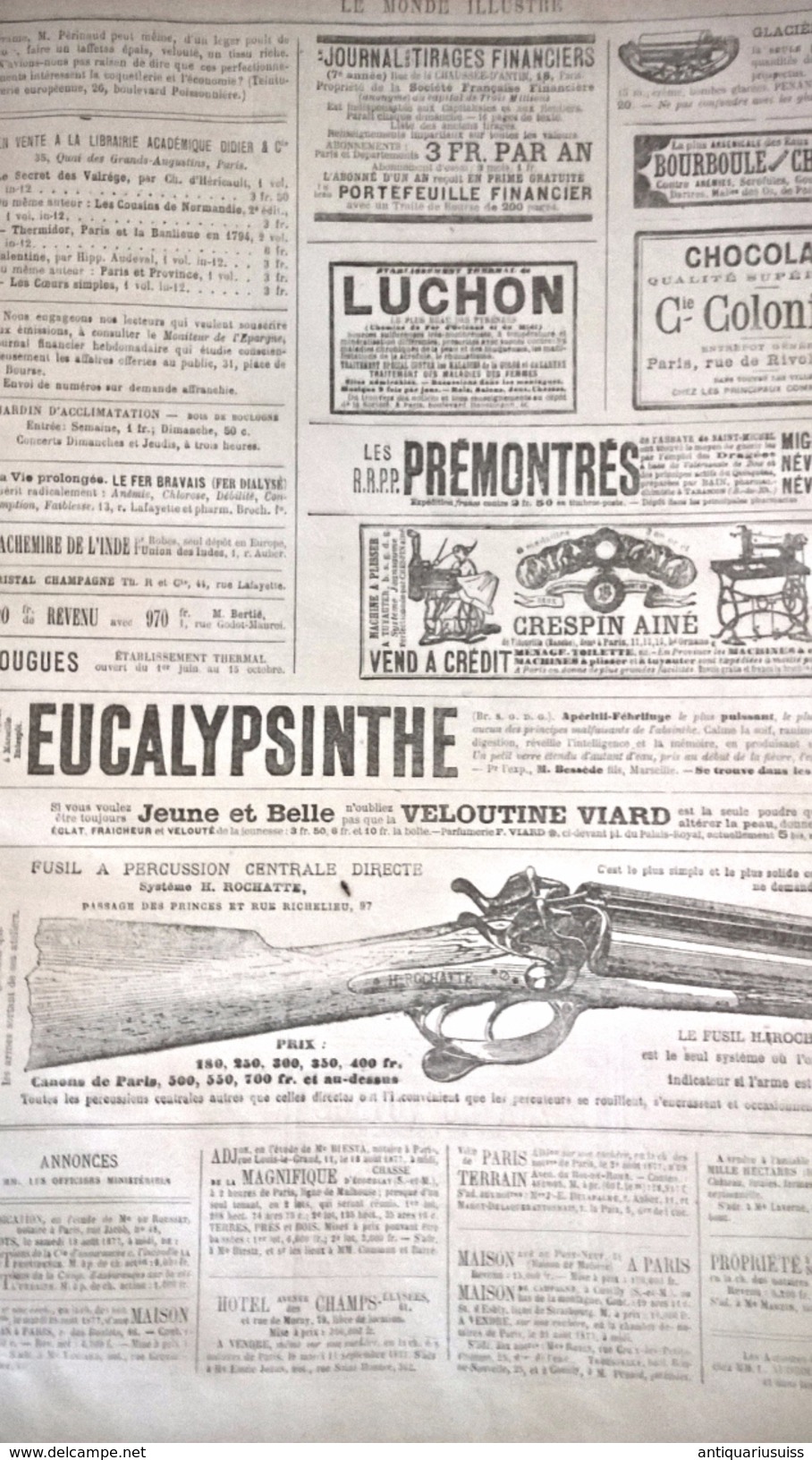 Le Monde illustré - Année 1877 - 52 numéros