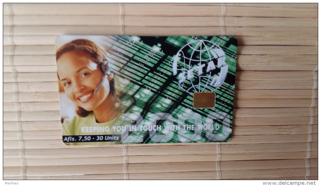 Aruba Phonecard Only 80.000 Made   Used Rare - Aruba