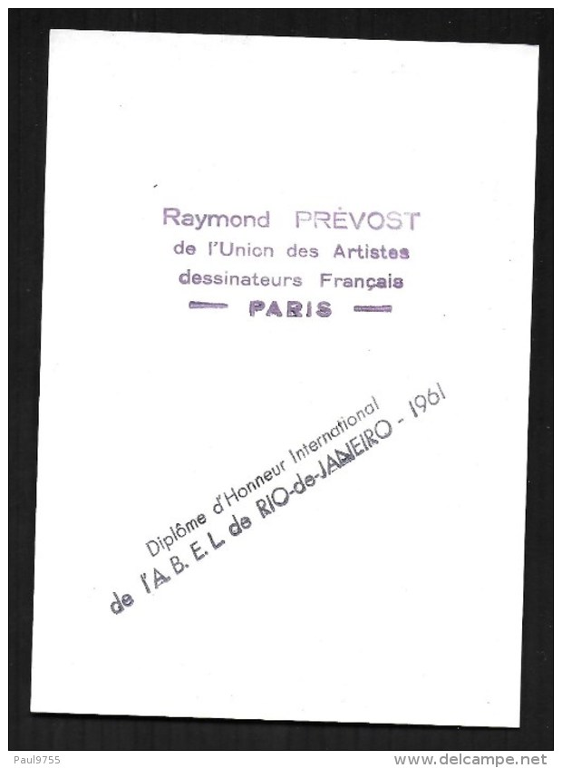 EX-LIBRIS GEORGE BATAILLE PAR RAYMOND PREVOST 2 SCANS - Ex Libris
