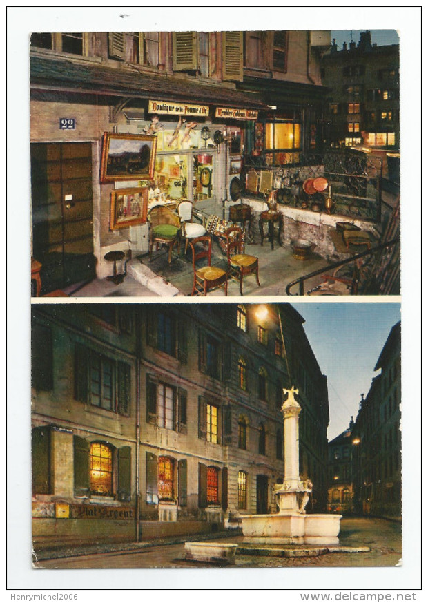 Commerce Boutique D'antiquaire Genève Suisse Au Bourg De Four Place Et Fontaine Du Grand Mézel - Negozi