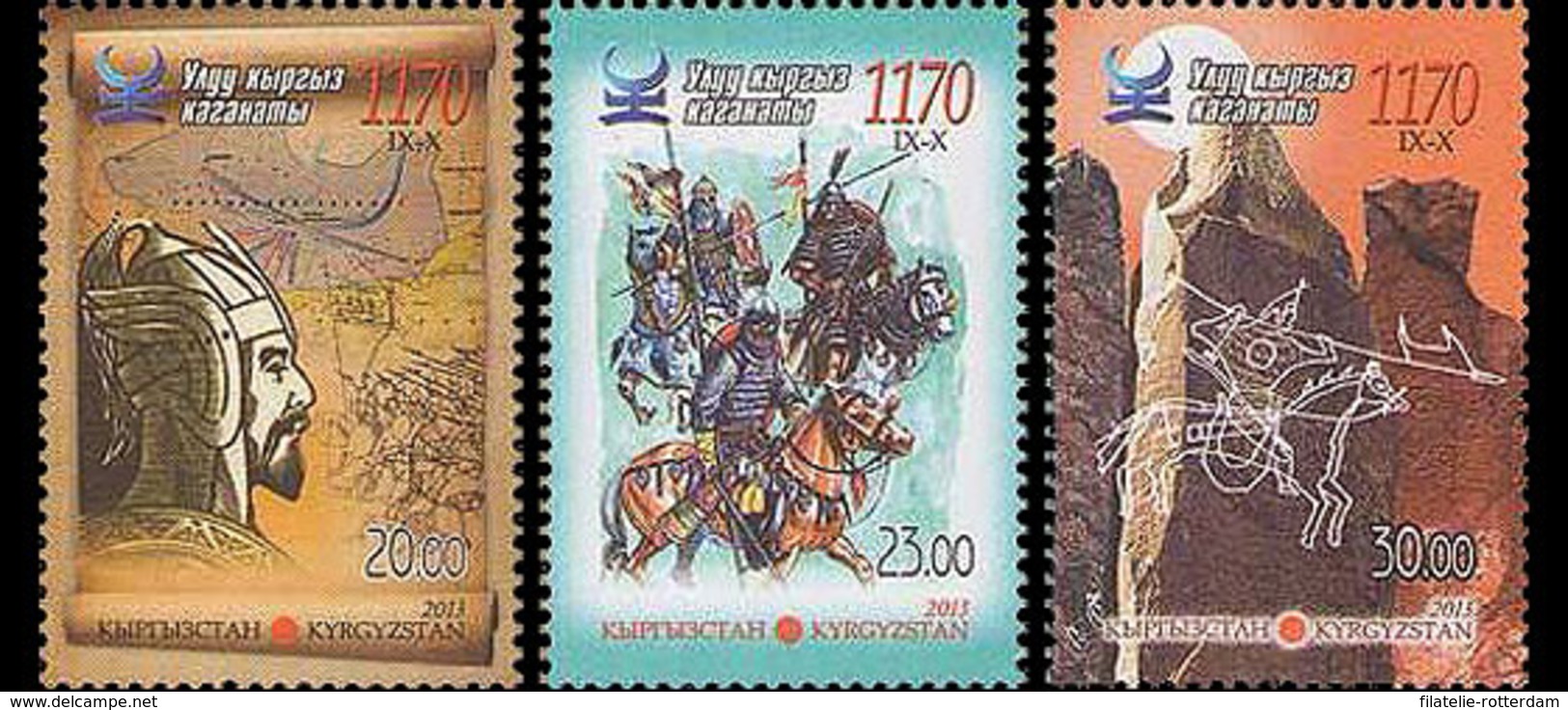 Kirgizië / Kyrgyzistan - Postfris / MNH - Complete Set 1170 Jaar Kaganet 2013 - Kirgizië