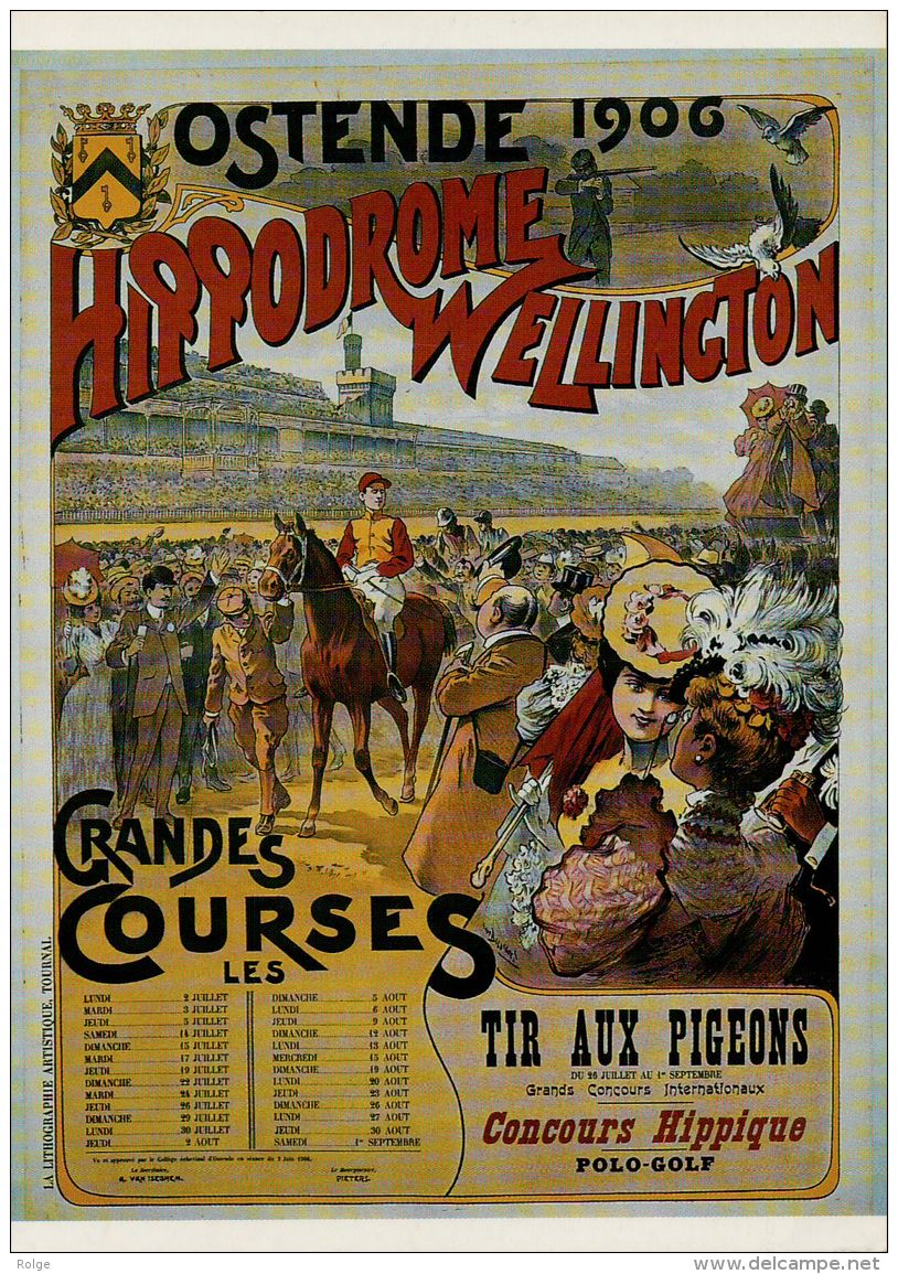 BR-7786  HIPPODROME WELLINGTON    TIR AUX PIGEONS - Oostende