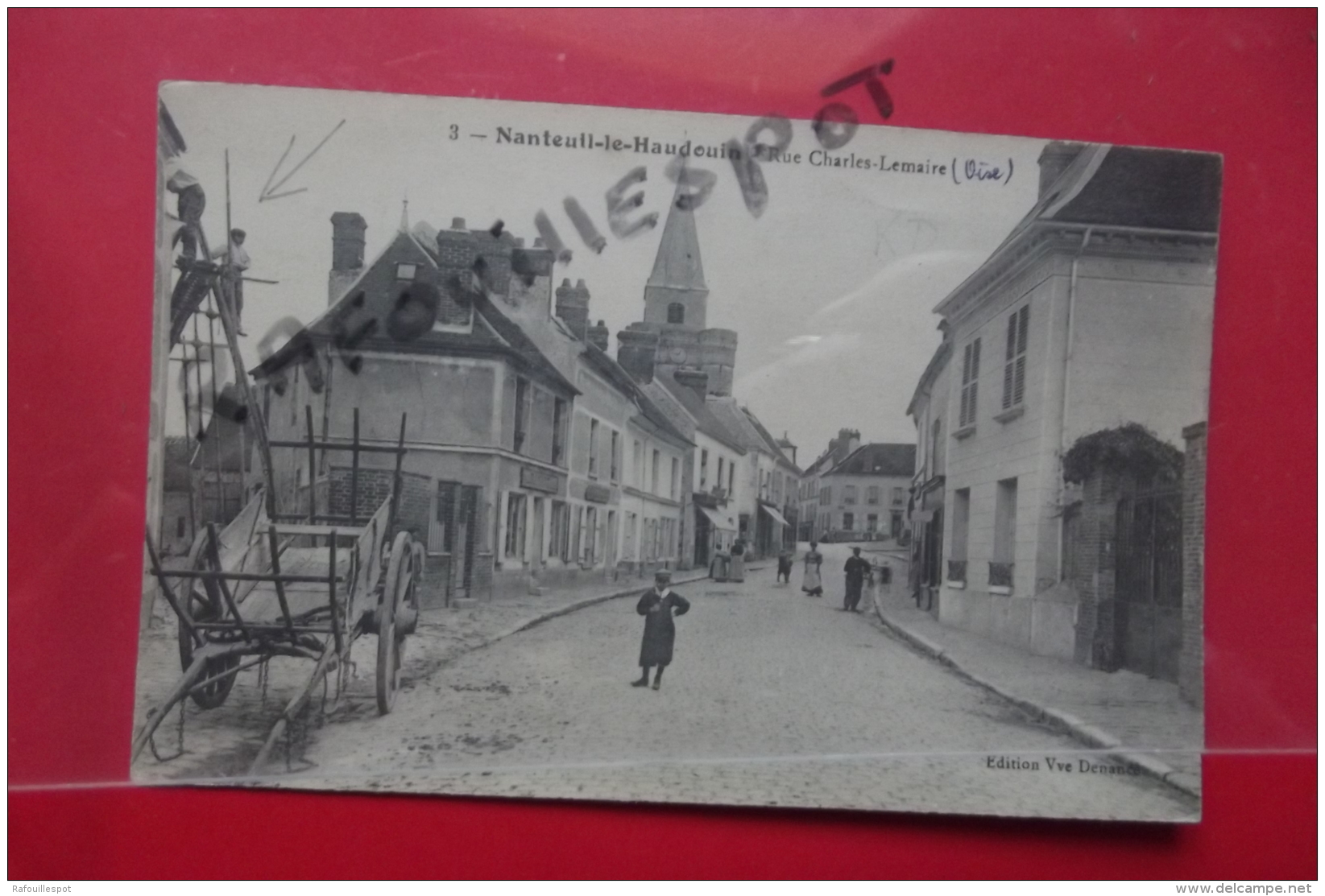 Cp Nanteuil Le Haudin Rue Charles Lemaire Animé N 3 - Nanteuil-le-Haudouin