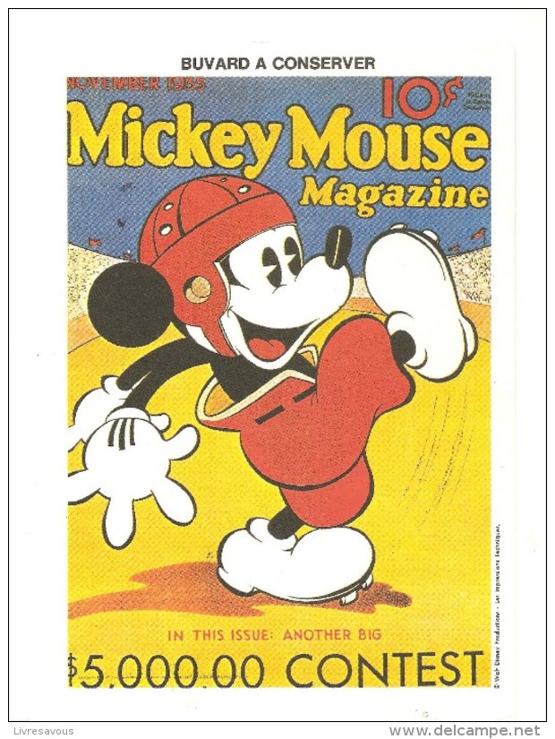 Buvard Mickey Mouse Magazine Walt Dysney Productions - Cine & Teatro