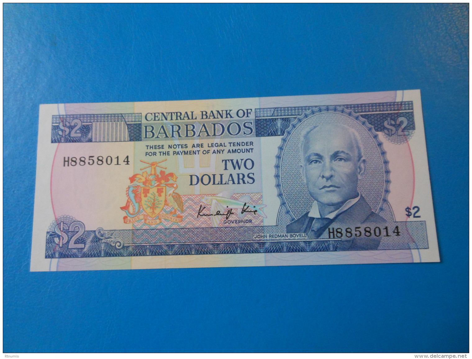 Barbades Barbados 2 Dollars 1986 P.36 UNC - Barbados (Barbuda)