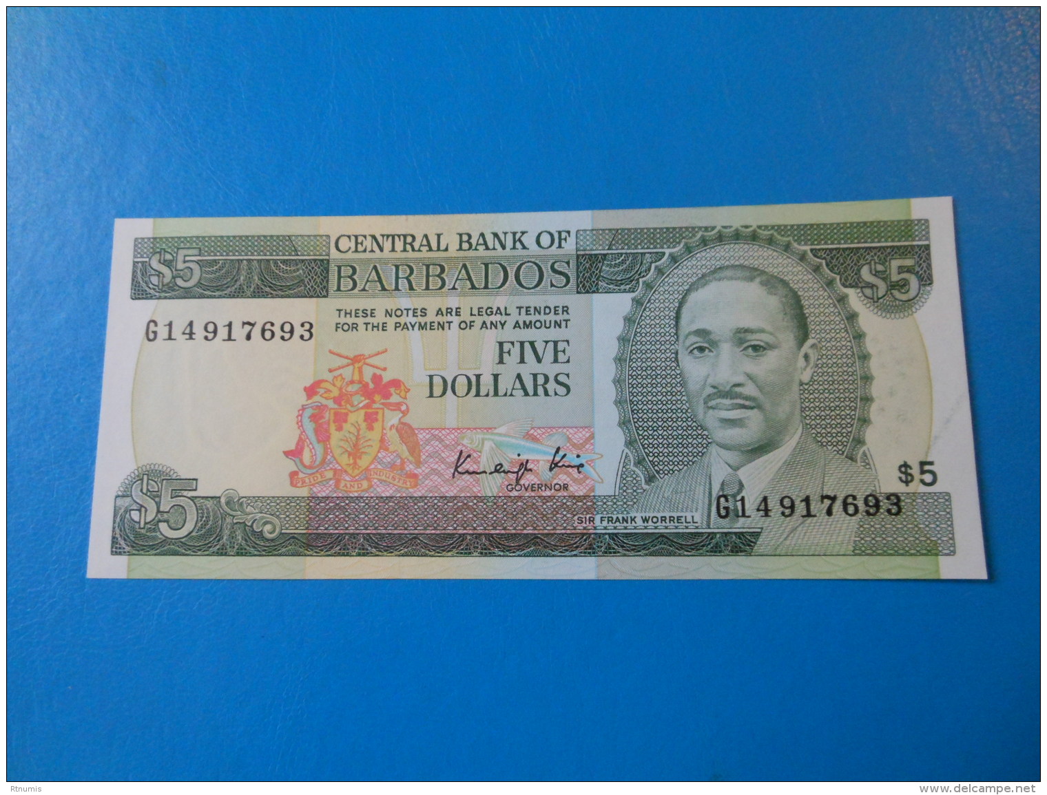 Barbades Barbados 5 Dollars 1986 P.37 UNC - Barbados
