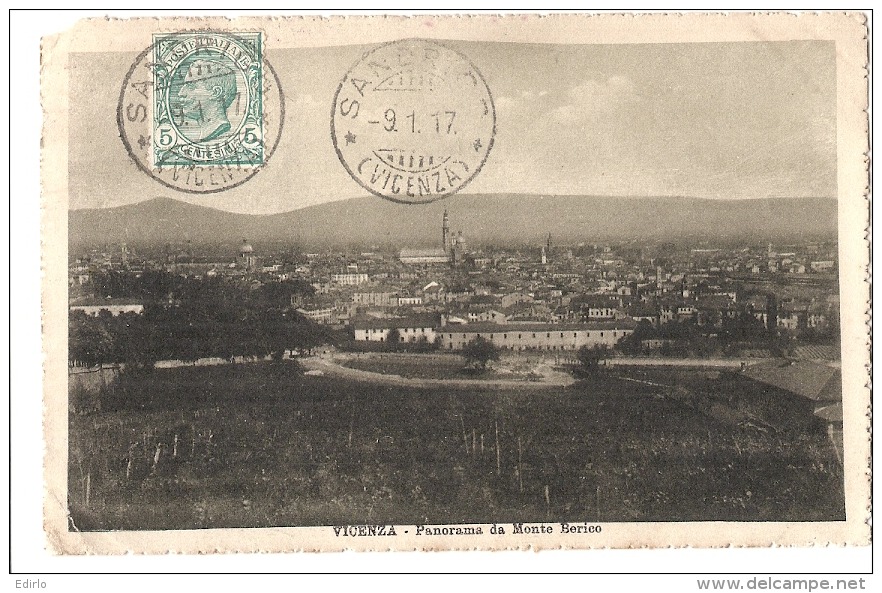 **Italie**  - VICENZA Panorama Da Monte Berico - TB Angle Coupé - Vicenza