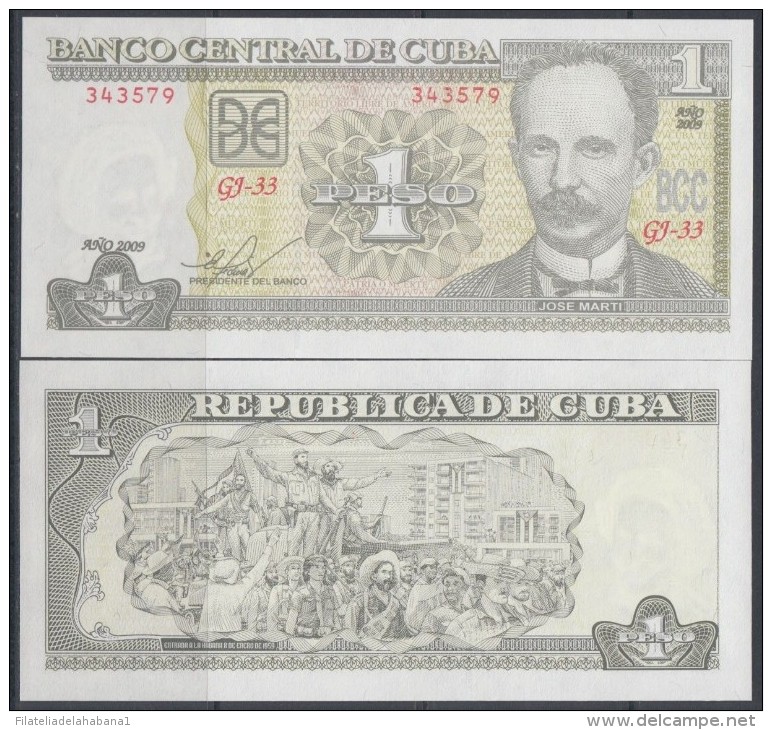 2009-BK-100 CUBA 2009. 1$ JOSE MARTI. UNC - Cuba