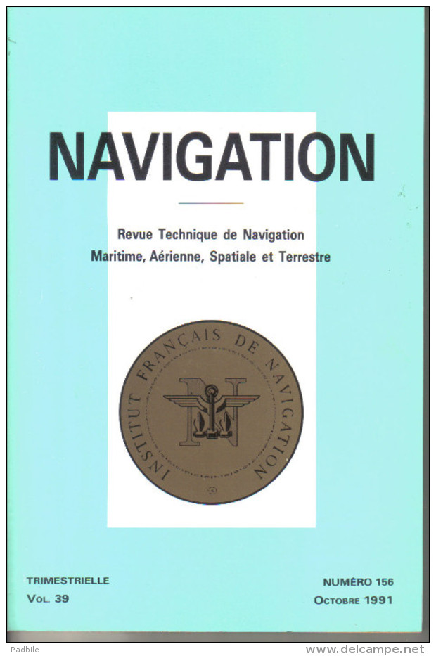 NAVIGATION Revue Technique De Navigation Maritime,Aérienne,Spatiale Et Terrestre Phare Avion, Bateau - Bateau