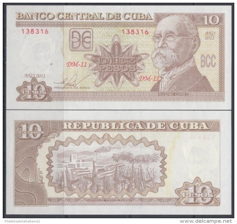 2011-BK-101 CUBA 5$ 2011 ANTONIO MACEO. UNC - Cuba