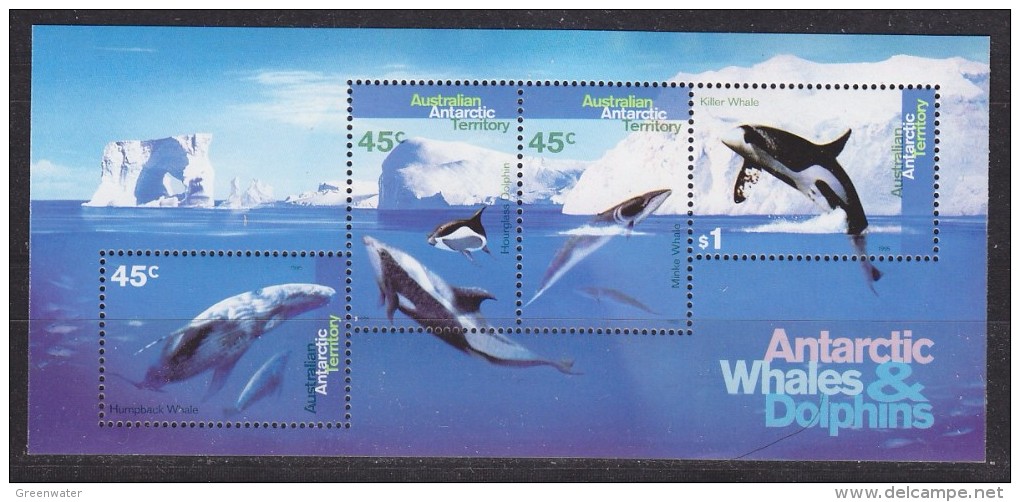 AAT 1995 Whales & Dolphins M/s  ** Mnh (33412) - Nuevos