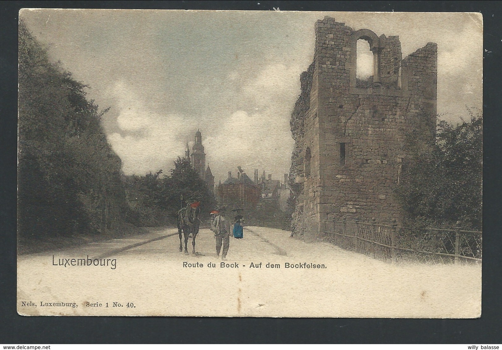 +++ CPA - LUXEMBOURG - Route Du Bock - Auf Dem Bockfelsen - Nels Série 1 N° 40  // - Lussemburgo - Città