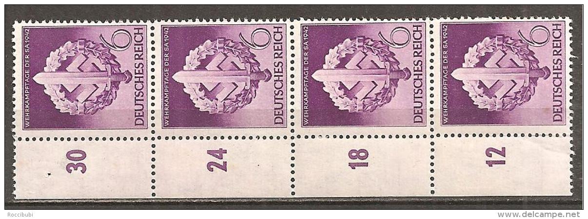 DR 1942 // Michel 818 * 4er Streifen (8087) - Neufs