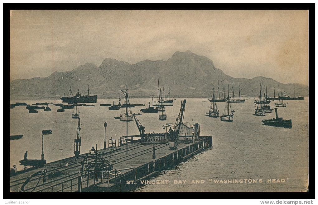 SÃO VICENTE  - St Vicent Bay And " Washington's Head"( Ed. L.& D. Nicol) Carte Postale - Cap Verde