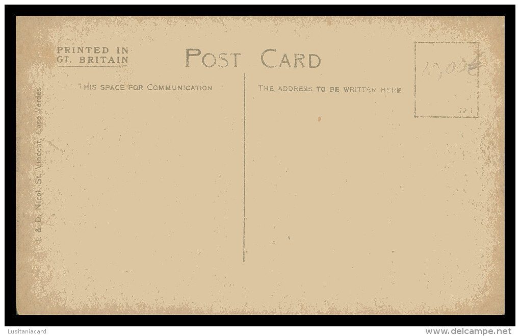 SÃO VICENTE  - St Vicent Bay And " Washington's Head"( Ed. L.& D. Nicol) Carte Postale - Cap Verde