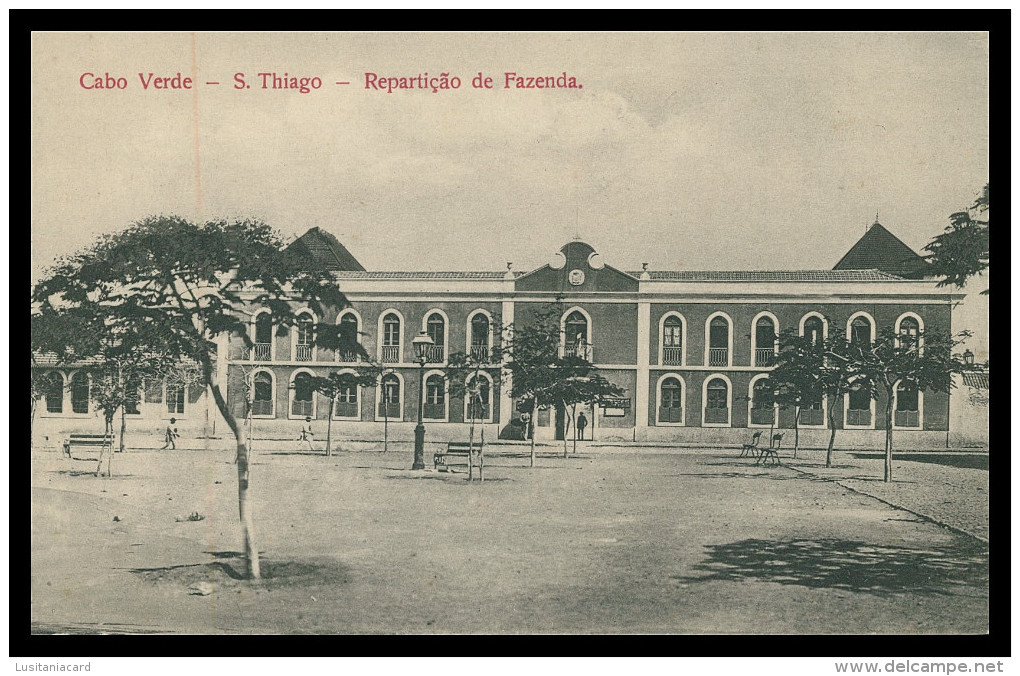 SANTIAGO - Repartição De Fazenda   Carte Postale - Cap Verde