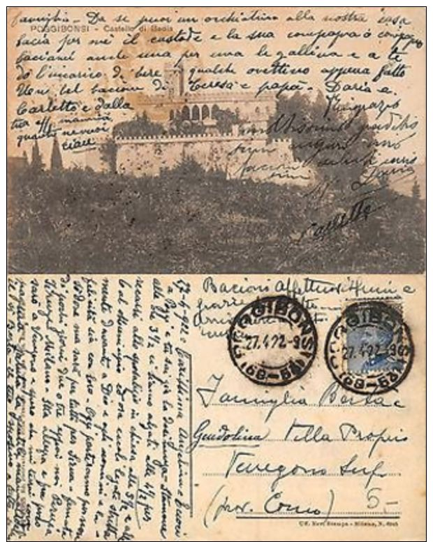 Poggibonsi - Castello Di Badia ANNO 1922 (A-L 466) - Siena