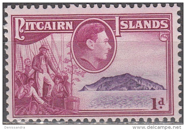Pitcairn Islands 1940 Michel 2 Neuf ** Cote (2005) 0.60 Euro Roi George VI Christian Fletcher - Pitcairn