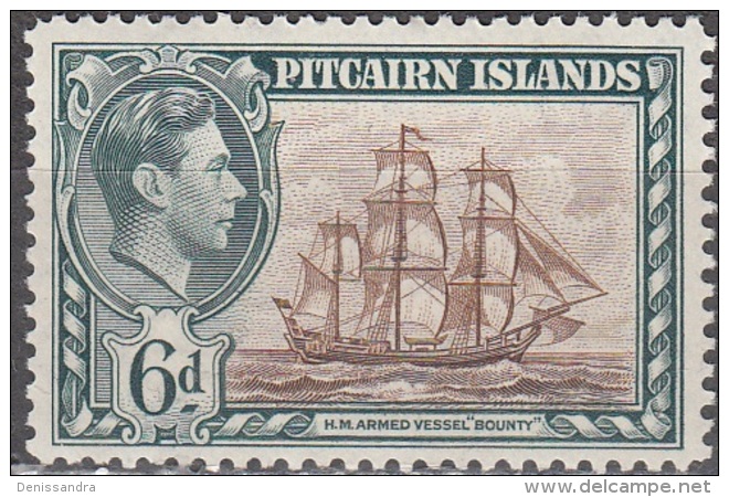 Pitcairn Islands 1940 Michel 7 Neuf ** Cote (2005) 5.50 Euro Roi George VI Navire Bounty - Pitcairn