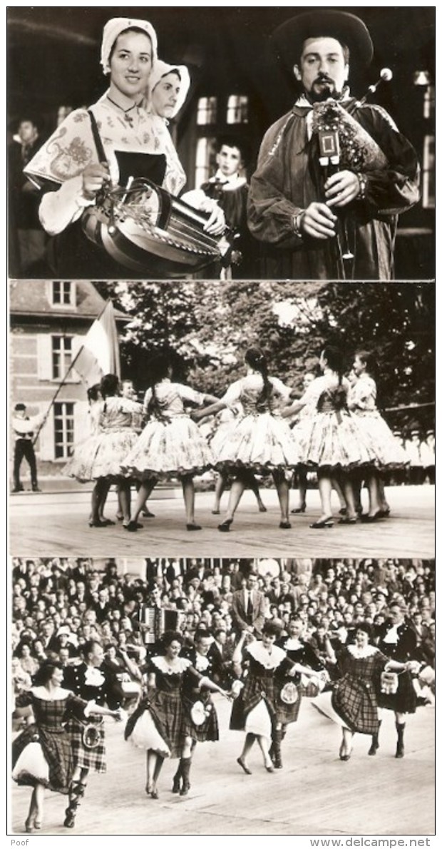 Schoten : Internationaal Volksdansfestival ---  3 Kaarten - Schoten