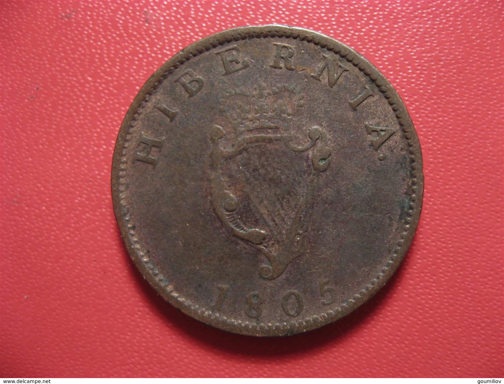 Ireland - 1/2 Penny 1805 - Belle Patine 8204 - Irland