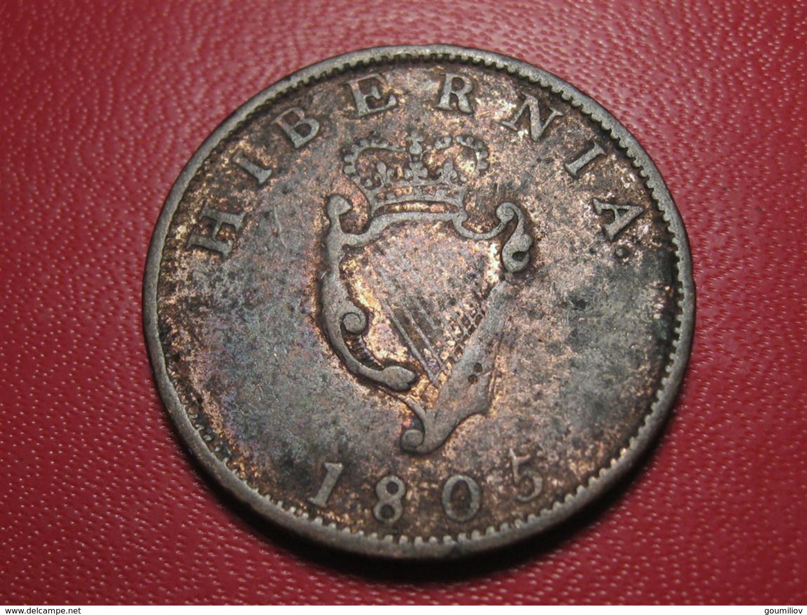 Ireland - 1/2 Penny 1805 - Belle Patine 8204 - Irland